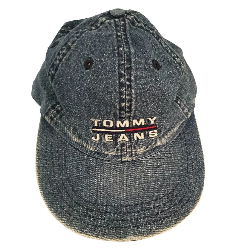 TOMMY JEANS DENIM UNISEX BALL CAPSIZE OS - Picture 1 of 3